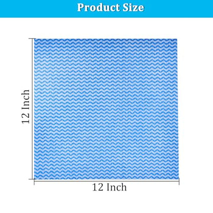 Disposable Dish Cloths Disposable Cleaning Towels 50 Pack Heavy Duty Reusable Disposable Kitchen Cleaning Cloths for Kitchen, Bathroom, Household Cleanings - color: Blue