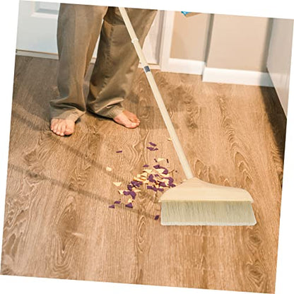 Vaguelly Detachable Long Handle Soft Bristle Sweeping Broom for Efficient Floor Cleaning Home Kitchen and Living for Carpets and Hardwood Floors
