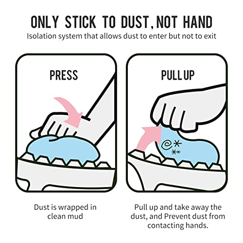 CLICK CLEAN Keyboard Cleaning Gel, 7oz Universal Cleaning Gel for Keyboards Electronics Dust Cleaner for Car, Laptop, Air Vents - color: Blue