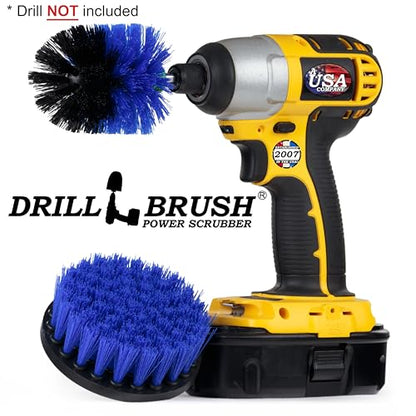 Aquatic Cleaning Supplies - Drill Powered Boat Cleaning Brushes - Boat Scrubbing Accessories - Hull Cleaner Brush Set - Barnacles Busting Brush Tool - Fish Tank Scrubbing Set - Pool Cleaning Brush Set - color: Blue
