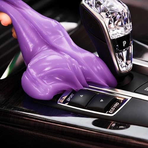 Car Cleaning Gel,Reusable Car Cleaning Putty for Interior Detailing, Car Cleaning Supplies, Auto Detailing Tools, Car Slime for Dust Removal, Car Accessories Interior, Car Cleaning Kit(Purple,5.0 OZ) - color: Purple, size: 5.0 OZ