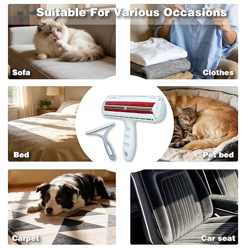 Pet Hair Remover Roller, a Reusable pet Hair Removal Tool, Suitable for Sofas, Furniture, Carpets, Cars, and Bedding for Removing cat and Dog Hair