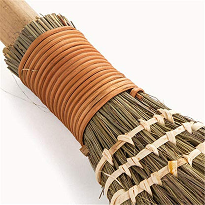 Handmade Straw Brooms for Sweeping, Natural Soft Straw Broom for Cleaning Indoor-Outdoor, Office, Sofa, Floor Car, Decor Idea -12 X 8 Inches (1 PC)