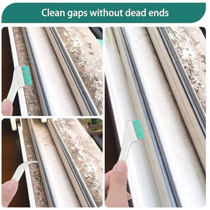 Gjinxi 8Pcs Small Cleaning Brushes for Household, Detailed Cleaning Tool, Crevice Cleaning Tool Set, Detail Tiny Scrub Cleaner Brush for Window Groove Bottle Toilet Keyboard Car Small Space Gap Corner