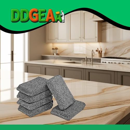 Heavy - Duty Kitchen Sponge - 20 Times More Durable, Scratch Free, Suitable for Non Stick Cookware Cut Resistant, Multi - Purpose Cleaning Supplies for Home, Bathroom (2 Pack Grey) - size: 2 Pack
