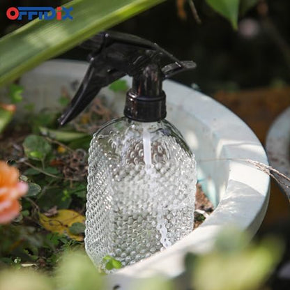 OFFIDIX Glass Plant Mister with Adjustable Nozzle for Indoor Plants and Cleaning - color: Clear