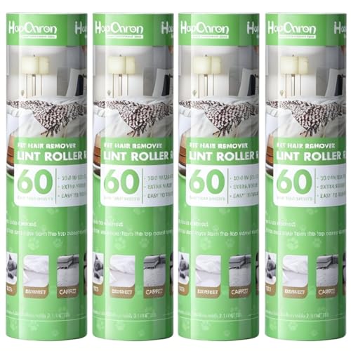 10 Inch Lint Roller Refills for Evercare Pet Mega Lint Roller and Leo Cleaning Roller, Fits 10" Supersize Lint Rollers with 2 1/16" ID, 240 Easy Tear Sheets(Pack of 4), Replacement Refill - size: 10" / 240 Sheets