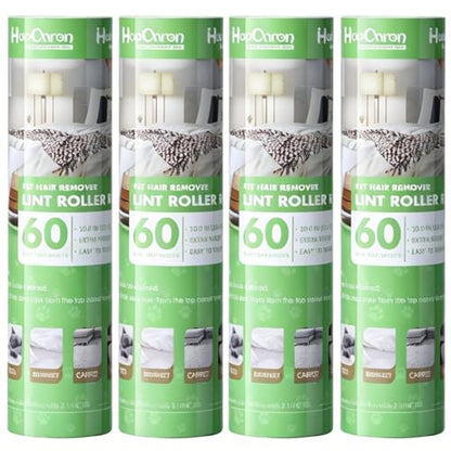 10 Inch Lint Roller Refills for Evercare Pet Mega Lint Roller and Leo Cleaning Roller, Fits 10" Supersize Lint Rollers with 2 1/16" ID, 240 Easy Tear Sheets(Pack of 4), Replacement Refill - size: 10" / 240 Sheets