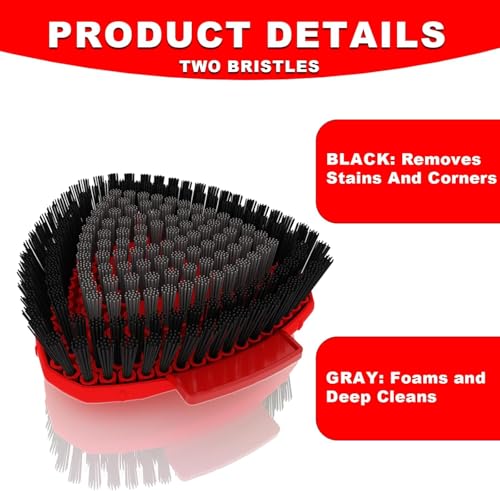 Upgrade Scrub Brush Replacement Head Compatible with O Cedar EasyWring 1 Tank Spin Mop, Mop Replace Head Brush,Scrubber Floor Cleaning Brush,More Layers of Bristles for Bathroom, Deck, Tile, Kitchen - color: Big 1 Pack