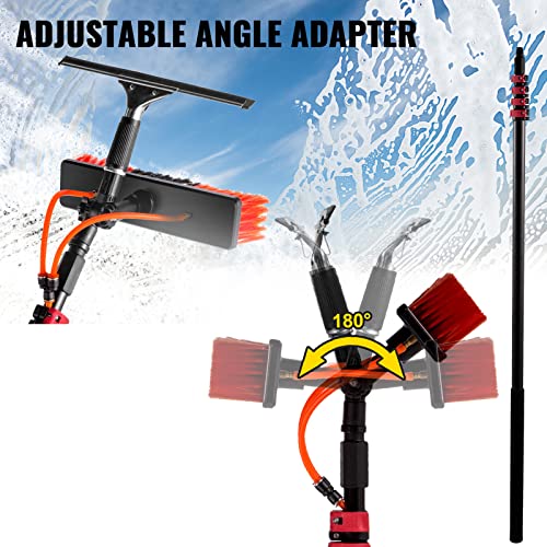 Solar Panel Cleaning Water Fed Pole 30 FT,with Squeegee/Easy to Carry,for Window Cleaning Solar,3.6M/5.4M/6M/7.2M/9M/10.8M,12FT/3.6m - color: 12ft/3.6m