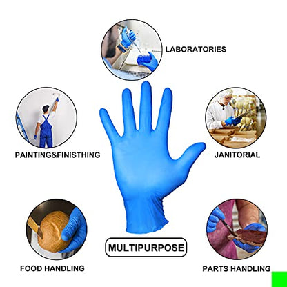 PEIPU Nitrile Disposable Gloves，Powder Free, Cleaning Service Gloves, Latex Free - size: X-Large (Pack of 100), style: 100 Pcs