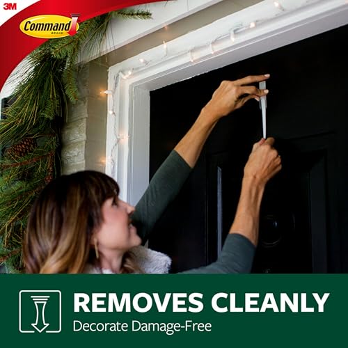 Command Outdoor Medium Slate Terrace Hooks with Foam Strips, Great for 4th of July Decorating Damage Free, 2 Hooks, 4 Strips - size: Medium, style: Outdoor Hooks