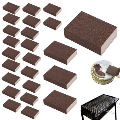 Magic Emery Cleaning Sponge, Nano Carborundum Sponge, Stainless Steel Sinks and Kitchen Utensils, Essential Kitchen Cleaning Tool (24Pcs) - color: 24pcs