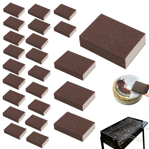 Magic Emery Cleaning Sponge, Nano Carborundum Sponge, Stainless Steel Sinks and Kitchen Utensils, Essential Kitchen Cleaning Tool (24Pcs) - color: 24pcs