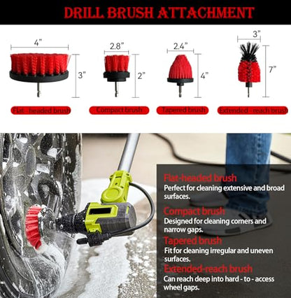 35Pcs Car Detailing Kit, Car Detailing Brush Set, Car Interior Cleaning Kit with Windshield Cleaning Tool and Tool Box, Multi-Functional Vehicle Cleaning Tool for Wheels