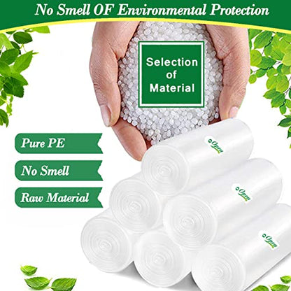 2.5 Gallon 120 pcs(2.5-2.6 Gal) Small Clear Trash Bags, Strong 2.5 Gallon 2.6 Gallon Garbage Bags, Bathroom Trash Can Bin Liners,Mini Bags Waste Basket Liner,Fit 6-10 Liter, 2.5-2.6 Gal (2.5C120) - style: 2.5Gal Clear-120