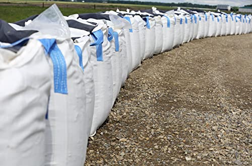 DURASACK Heavy Duty Builder's Bulk Bags 200-Gallon White Woven Polypropylene Contractor Trash Bags for Demo and Construction, Holds up to 2200 lbs, Open Top - size: Single