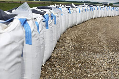 DURASACK Heavy Duty Builder's Bulk Bags 200-Gallon White Woven Polypropylene Contractor Trash Bags for Demo and Construction, Holds up to 2200 lbs, Open Top - size: Single