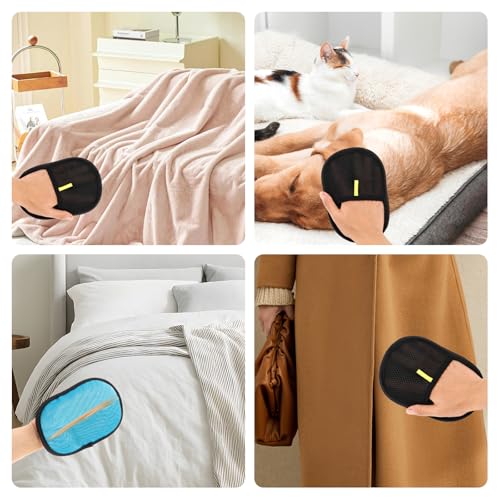 Pet Hair Removal Glove, Easy to Use， Electrostatic Pet Hair Remover, Reusable