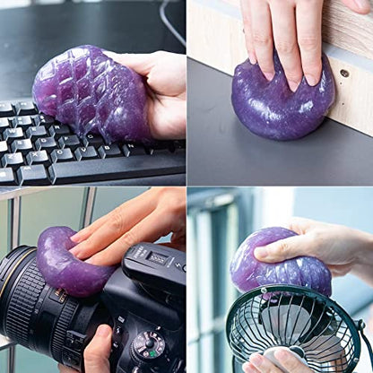 ASFSKY Car Cleaning Gel - 5 Pack Purple, Dust Cleaner for Cars & Keyboards - color: Purple 5 pack
