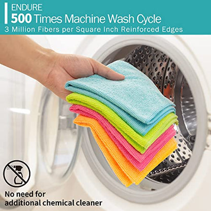 Microfiber Cleaning Cloth, 12 Pack Cleaning Rags, 12" x 12" Microfiber Towel, Lint Free Non-Abrasive Dusting Cloth, Microfiber Towels for Cars Kitchen Garage House Office - color: Multicolor, style: 12 Pack