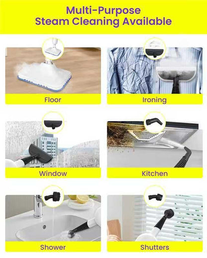 Steam Mop for Floor Cleaning, Effortless Ergonomic Design Floor Steamer for Hardwood and Tile, Adjustable Steam Modes, 1500W High Power, 16.4ft Cord, 400Ml XL Tank, 2 Washable Pad (1) (6)