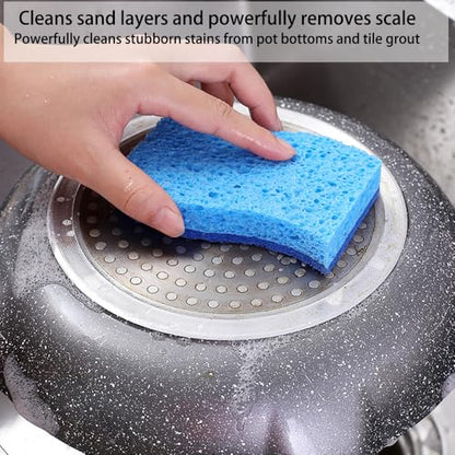 4 Pack Non-Scratch Scrub Sponges, Long Lasting Heavy Duty Kitchen Cleaning Sponges, Kitchen Sponges for Cleaning Home, Dishes and Bathroom & More