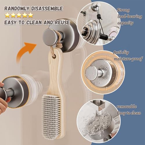 Kairsya Towel Hooks for Bathroom No Drill, Suction Cup Hooks for Shower Waterproof, Adhesive Wall Hooks for Glass Tile Marble Stainless Steel, 2 Pack Silver - color: Silver White