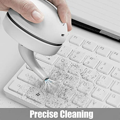 prowithlin Desktop Vacuum Cleaner USB Charging with Vacuum Nozzle Cleaning Brush, Detachable Design & Portable Mini Table Dust Vaccum Cleaners, Cleaning Dust, Crumbs, Piano, Computer, Car Etc(Gray) - color: Gray
