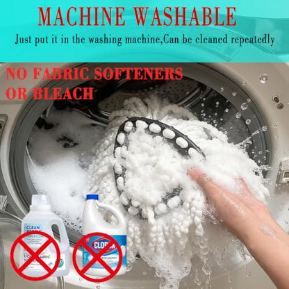 Mop Handle, Mop Replace Heads and Mop Base Brush Replacement | for O Cedar EasyWring 1-Tank System(4 Spin Mop Replacement Head, 4-Section Mop Handles, 1 Base) - color: 1 Sets Mop Handle + 4 White Heads + 1 Base