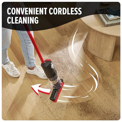 Dirt Devil Broom Vac Cordless Hard Floor Cleaner, Lightweight, Bagless, Rechargeable, Clean Every Corner, Nook, Cranny and Edge, Cordless Vacuum Cleaners for Home Use