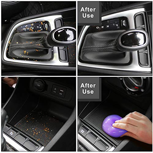 TICARVE Cleaning Gel for Car Detailing Car Vent Cleaner Cleaning Putty Gel Auto Car Interior Cleaner Dust Cleaning Mud for Cars and Keyboard Cleaner Cleaning Slime Purple - color: Purple