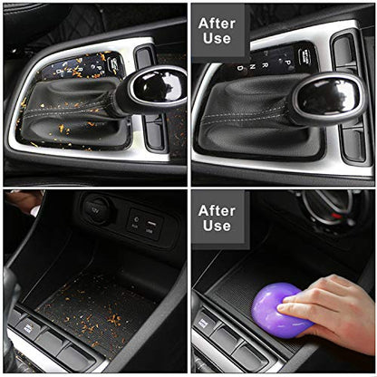 TICARVE Cleaning Gel for Car Detailing Car Vent Cleaner Cleaning Putty Gel Auto Car Interior Cleaner Dust Cleaning Mud for Cars and Keyboard Cleaner Cleaning Slime Purple - color: Purple