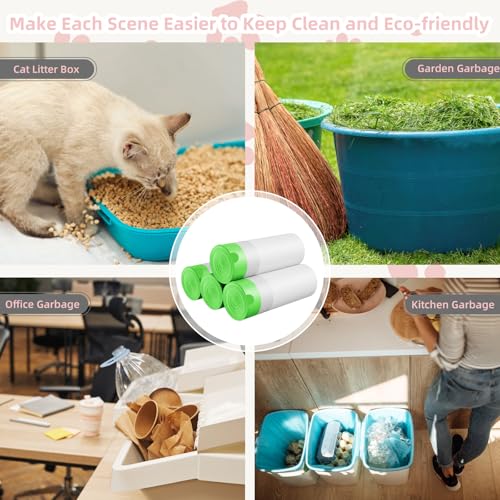 Drawstring Garbage Bags, Tear-Resistant, Large Capacity, Odor-Absorbing, Easy to Clean