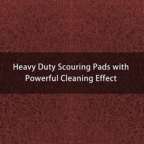 Heavy Duty Scour Pads, Non-Scratch Scrub Sponges, ULIFESTAR 5PCS Dish Scrubber Scouring Pads, Dual-Sided Reusable Household Scrub Pads for Dishes,Dish Cleaning Tool,Kitchen Scrubbers & Metal Grills - size: 150*100mm/5.9*3.94''320-400grits