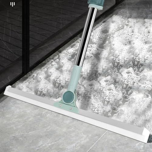 EKDHRA 50 inch Heavy Duty Magic Broom Silicon Floor Wiper with 180 Degree Rotating Squeegee for Home Garage Bathroom Tile Marble Glass Window Cleaning Tool.