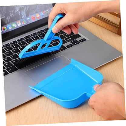 Healifty 9sets Mini Handheld Broom and Dustpan Cleaning Tool for Tabletop and Pet Cages Compact Broom Dust Pan for Easy Cleaning of Narrow Spaces