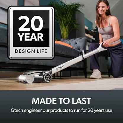 Gtech AirRAM 3 Cordless Vacuum Cleaner with Anti-Hair Wrap Bar - Dual Edge-Clean Brushes - Perfect for Carpet and Hardwood Floors - Rechargeable 22v Li-ion Battery - Lightweight - New Model/Red Thread - style: AirRAM3 - New Gen Cordless Up. Red