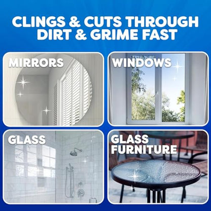 Windex Fast Shine Foam Glass Cleaner, No-Drip Windows, Doors, Mirrors & Countertops Aerosol Cleaning Spray, Streak-Free Shine, Removes Fingerprints, Dust, Dirt, Grime & More 19 oz (Pack of 1) - size: 19 Fl Oz (Pack of 1)