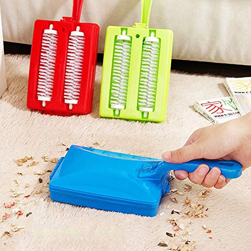 GOTOTOP Handheld Carpet Cleaner Brush, Double Roller Design, Quick and Efficient for Households and Pet Owners
