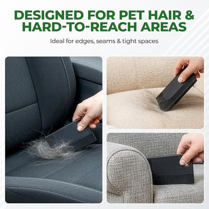 5-Piece Pet Hair Remover Kit for Dogs & Cats – Reusable Lint Roller, Deshedding Grooming Glove & Fur Remover for Couch, Furniture, Carpet, Clothes & Car Seats