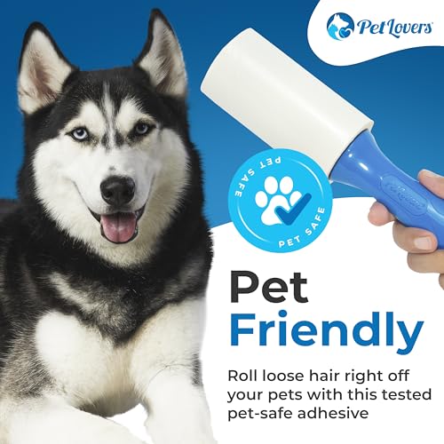 PetLovers Extra Sticky Lint Roller Mega Value Set for Pet Hair Removal, Dog and Cat Lint Remover (1 Pack) - size: 1 Pack Lint Roller