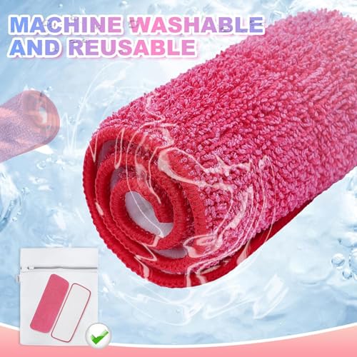 Replacement Microfiber Mop Pads Compatible with Rubbermaid Reveal Spray Mop with Washable Pads, 16.5" Reusable Wet & Dry Mop Replacement Pads Fit for Any Microfiber Reveal Flat Mops(8 Pack) - size: 8 Pack