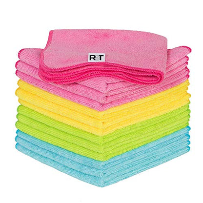 Microfiber Cleaning Cloths, 12 Pack Multi-Purpose Cleaning Towels, Lint Free Reusable Rags for Cleaning, Micro Fiber Wipe, Cloth for House, Kitchen, Glass