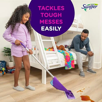 Swiffer WetJet Hardwood Floor Cleaner Spray Mop Pad Refill, Bathroom Cleaning Supplies, Hardwood Floor Cleaner, Multi Surface, 24 Count - size: 24 Count (Pack of 1)