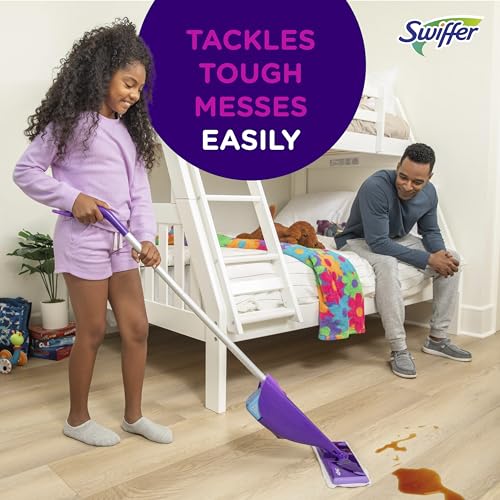 Swiffer WetJet Hardwood Floor Cleaner Spray Mop Pad Refill, Bathroom Cleaning Supplies, Hardwood Floor Cleaner, Multi Surface, 24 Count (Pack of 2) - size: 24 Count (Pack of 2)
