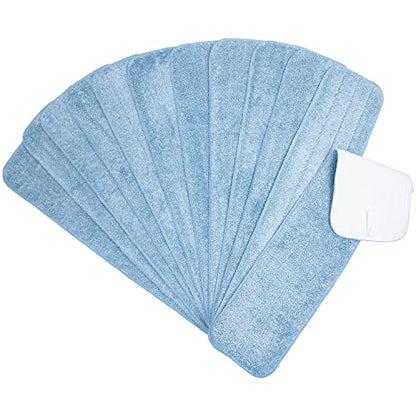 Arkwright Spray Mop Replacement Pads - (Pack of 12) Bulk Microfiber Flat Dry and Wet Refill Mop Pads Floor Cleaning, Compatible with Bona and Rubbermaid, Fits All Mop Heads, 24 in, Blue - color: Blue, size: 24 Inch (Pack of 12)