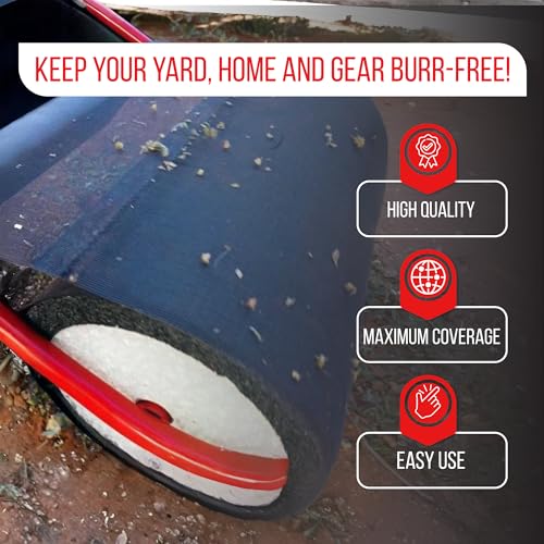 X-Large Remover Yard Tool Wide for Easy Yard Cleanup - Push Model 2.0 for Burr & Sticker Removal - Effortless Goat Head Roller and Picker - Made in USA (18" Extra Wide) - size: Extra Wide