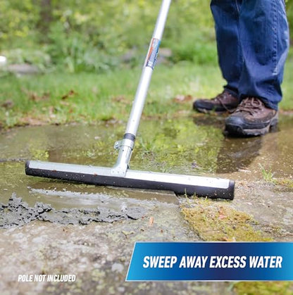 Unger Professional AquaFlex Uneven Surface Floor Squeegee, 18" (Pack of 10) - size: 18" (Pack of 10)