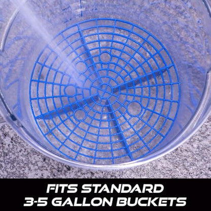 VIKING Automotive Bucket Insert Grit Trap for Car Wash and Detail Kits, Helps Remove Dirt and Debris from Microfiber, Mitts, Cloths, and Sponges, Blue - color: Blue, size: 1 Pack